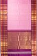 Kanchipuram Silk Checks And Butta Pink Saree