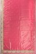 Banarasi Mashru Silk Tissue Butta Rani Pink Saree With Attached Scallop Border