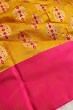 Pure Chanderi Silk Butta Yellow Saree