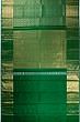 Kanchipuram Silk Criss Cross Checks And Butta Green Saree