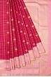 Classic Kanchipuram Silk Checks And Butta Pink Saree