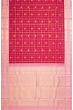 Classic Kanchipuram Silk Checks And Butta Pink Saree