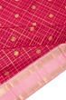 Classic Kanchipuram Silk Checks And Butta Pink Saree