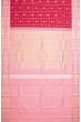 Classic Kanchipuram Silk Checks And Butta Pink Saree