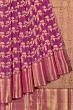 Kanchipuram Silk Jaal Purple Saree