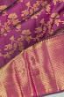 Kanchipuram Silk Jaal Purple Saree