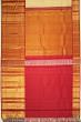 Kanchipuram Silk Checks And Butta Cream Saree