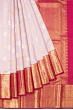 Kanchipuram Silk Oosi Lines And Butta Peach Saree