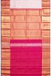 Kanchipuram Silk Oosi Lines And Butta Peach Saree