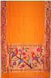 Paithani Silk Butta Orange Saree With Akruthi Border