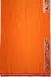 Paithani Silk Butta Orange Saree With Akruthi Border