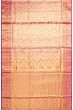 Kanchipuram Silk Tissue Brocade Pink Saree