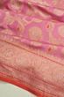 Banarasi Silk Kadwa Jaal Pink Saree