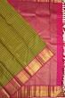 Kanchipuram Silk Checks And Butta Yellow Saree