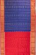 Kanchipuram Silk Ikat Royal Blue Saree