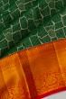 Taranga Kanchi Silk Geometrical Brocade Bottle Green Saree