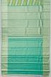 Taranga Kanchi Silk Tissue Geometrical Lines Sea Green Saree