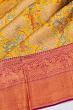 Taranga Kanchi Silk Tissue Brocade Yellow Saree