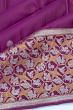 Kanchipuram Silk Butta Purple Saree