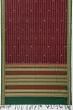 Chettinad Cotton Horizontal Lines And Butta Maroon Saree