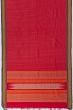 Chettinad Cotton Checks And Butta Redish Pink Saree