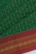 Chettinad Cotton Checks And Butta Green Saree