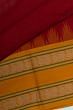 Chettinad Cotton Plain Maroon Saree