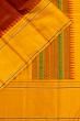 Classic Kanchipuram Silk Checks Maroon Saree