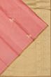 Classic Kanchipuram Silk Horizontal Lines And Butta Pink Saree