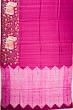 Tussar Embroidery Butta Rani Pink Saree