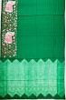 Tussar Embroidery Butta Dark Green Saree