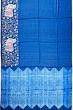 Tussar Embroidery Butta Royal Blue Saree