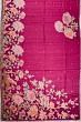 Tussar Embroidery Butta Dark Pink Saree