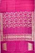 Tussar Embroidery Butta Dark Pink Saree