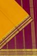 Mysore Silk Plain Mustard Yellow Saree