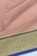 Mysore Silk Horizontal Lines Baby Pink Saree