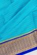 Mysore Silk Horizontal Lines Sky Blue Saree