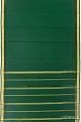 Mysore Silk Plain Bottle Green Saree