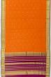 Mysore Silk Horizontal Lines And Butta Orange Saree