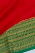 Mysore Silk Plain Red Saree