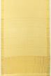 Mysore Silk Horizontal Lines Pale Yellow Saree