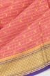 Mysore Silk Checks And Butta Pink Saree