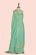 Organza Tissue Butta Sea Green Salwar Suit Set