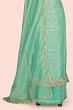 Organza Tissue Butta Sea Green Salwar Suit Set