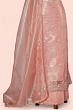 Organza Tissue Butta Peach Salwar Suit Set