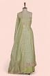 Organza Tissue Butta Pastel Green Salwar Suit Set