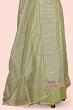 Organza Tissue Butta Pastel Green Salwar Suit Set