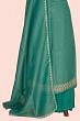 Organza Crushed Butta Sea Green Salwar Suit Set