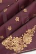 Classic Kanchipuram Silk Butta Burgundy Saree