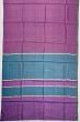 Tussar Plain Purple Saree